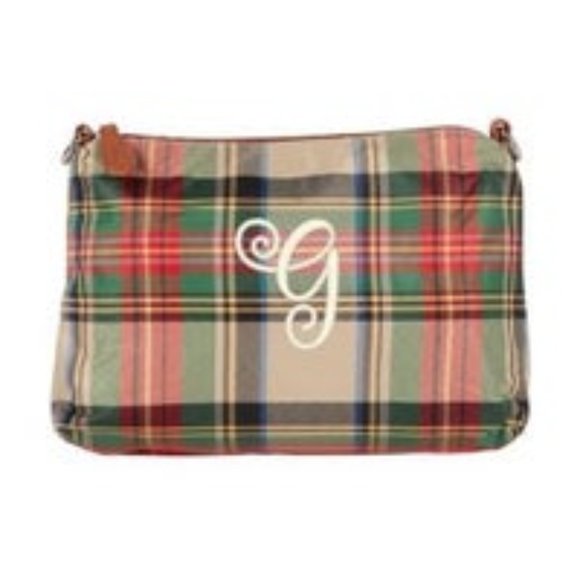 "G" Initial Personalized Tartan Purse - Picture 1 of 3